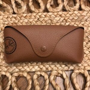 Ray-Ban Brown Leather Sunglasses Case